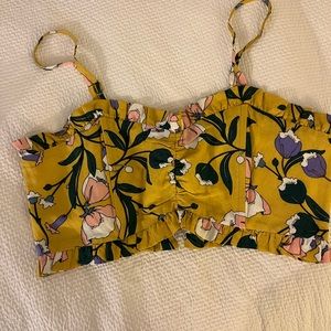 WAYF floral crop top